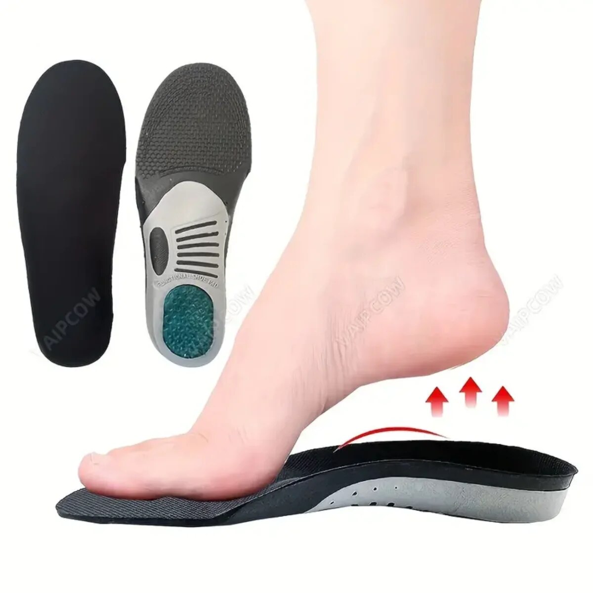 1ペア整形外科インソール装具フラットフットヘルスソールパッド - Care For Sneaker のレビューと価格
