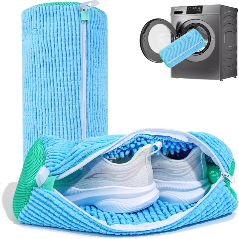 洗濯機と乾燥機用の再利用可能な靴洗い用ランドリーバッグ -  - Sneaker Cleaning Kit のレビューと価格