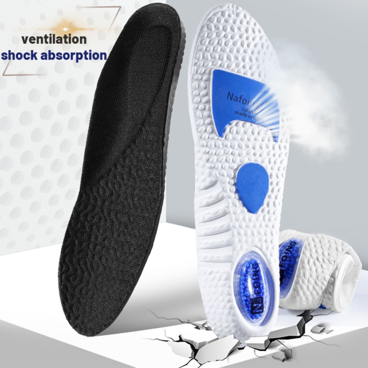 1ペアアップグレードスポーツ衝撃吸収インソールpuメモリーフ - Care For Sneaker のレビューと価格