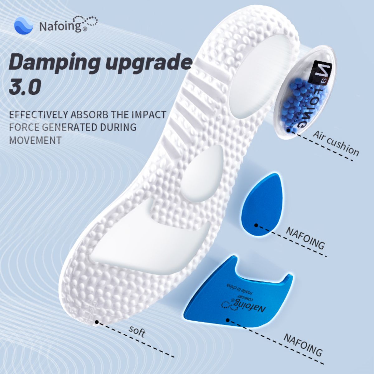 1ペアアップグレードスポーツ衝撃吸収インソールpuメモリーフ - Care For Sneaker のレビューと価格
