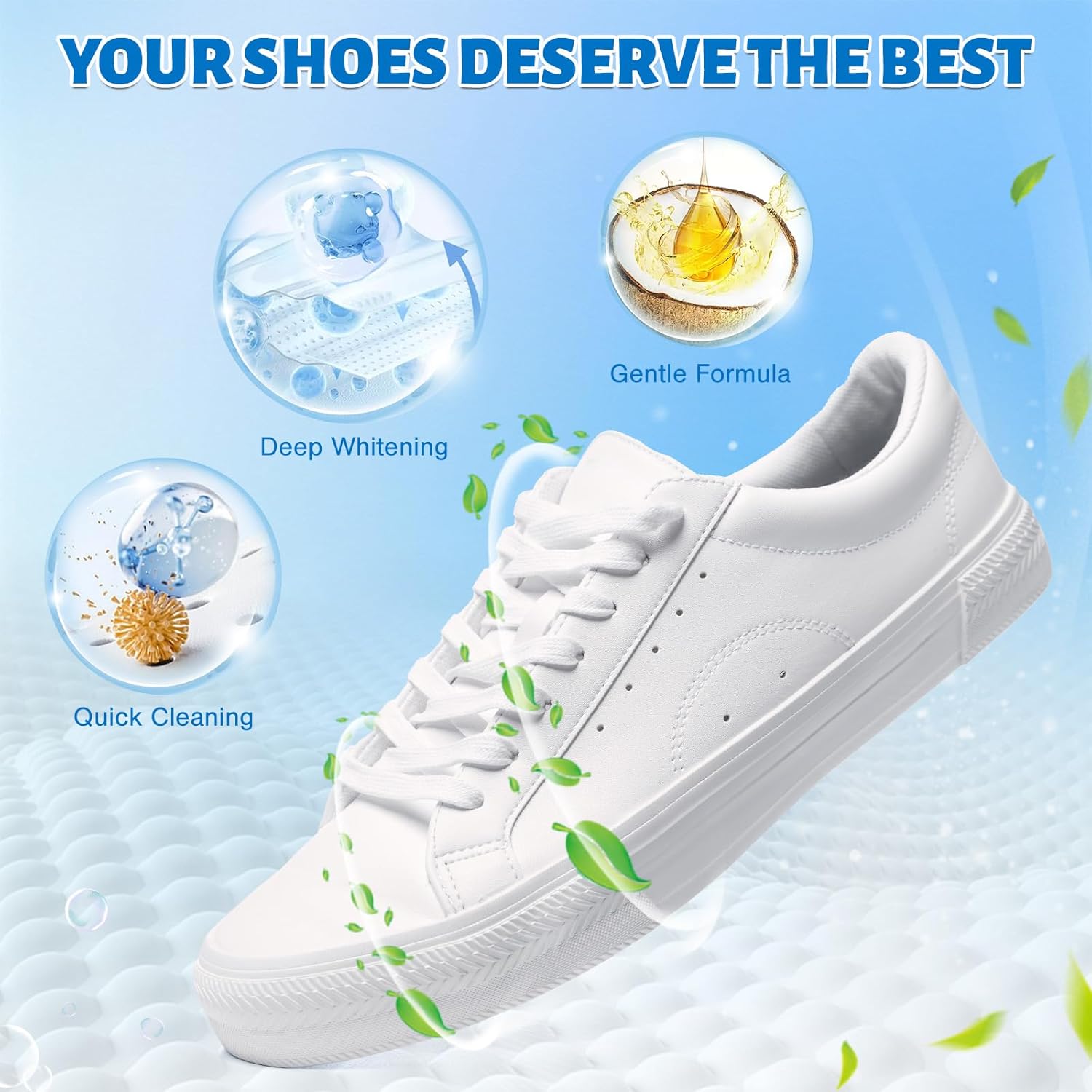 靴用クリーナーフォーム（汚れ落とし）、白い靴用ブラシ付きスニ - Sneaker Cleaning Kit のレビューと価格
