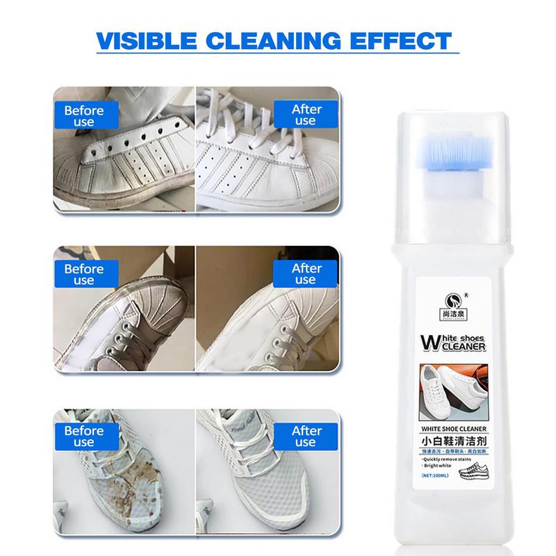 ポータブルで白い靴クリーナー,家庭用掃除キット,100ml, - Sneaker Cleaning Kit のレビューと価格