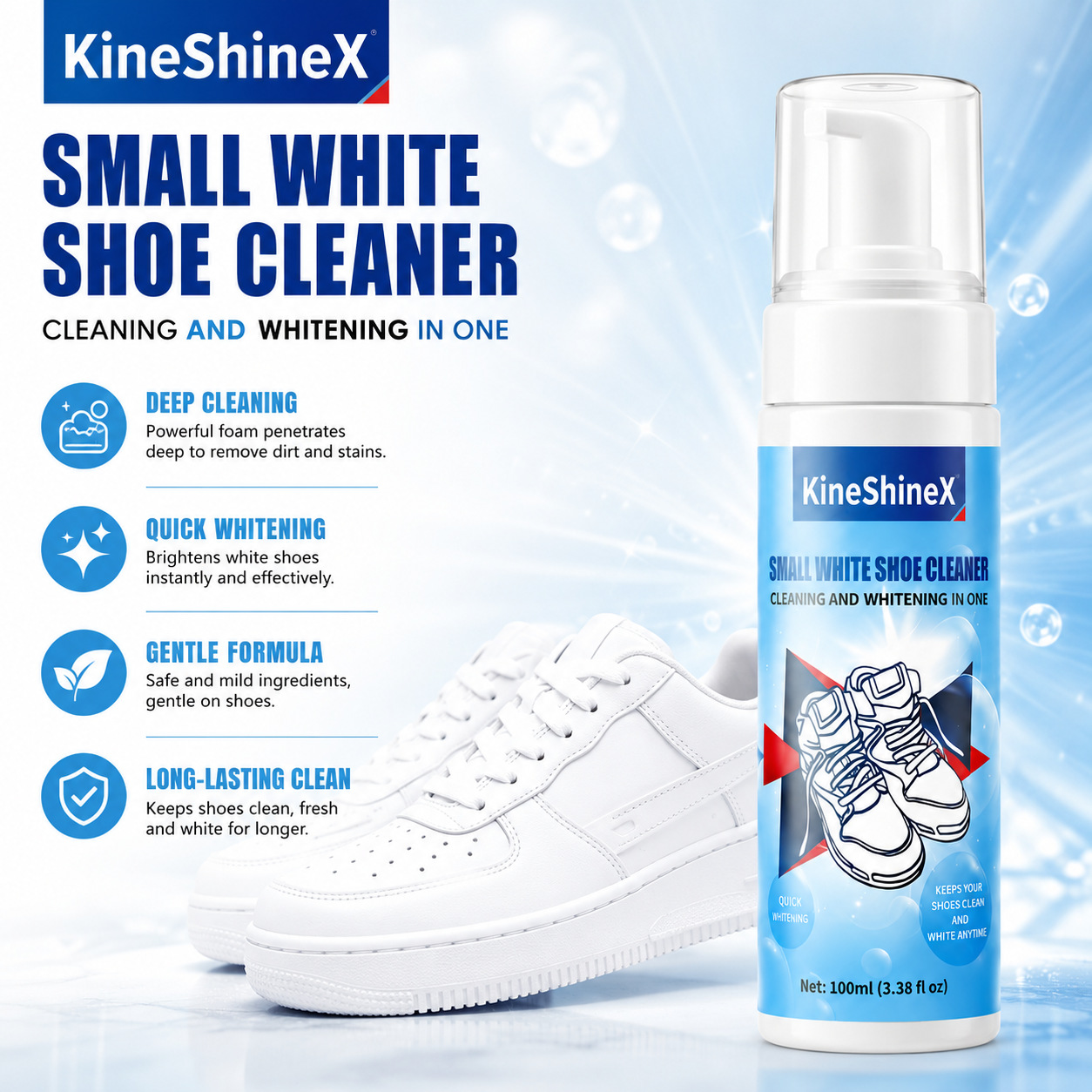 ギヘン靴クリーナーキット、水を使わない泡状靴クリーナー、靴ブ - Sneaker Cleaning Kit のレビューと価格